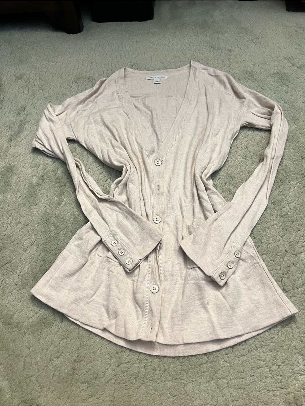 Banana Republic Pale Blush Button-Front Women's Cardigan